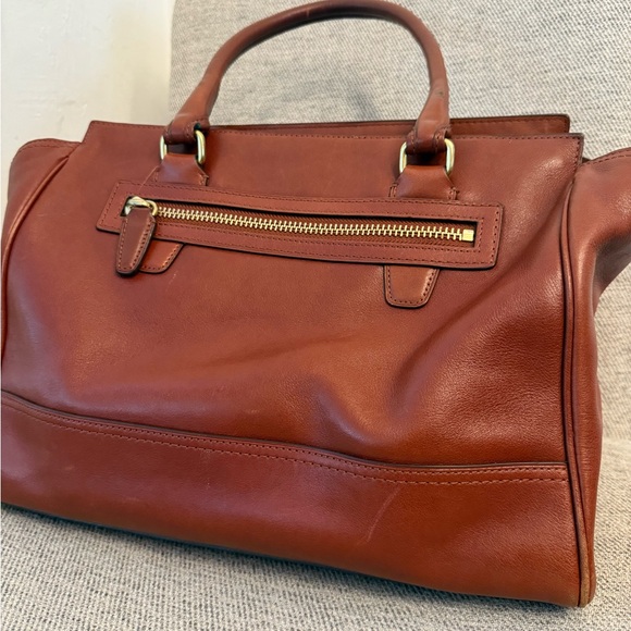 Coach Classic Leather Satchel – Rich Brown with Tassel Detail – with Dust Bag - Picture 5 of 7